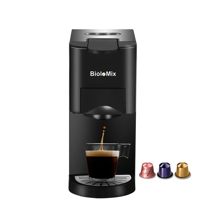 Biolomix BK-513 Coffee Machine 1450W 3-In-One Capsule Coffee Machine Ground Coffee - Trendha
