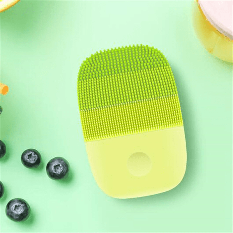 Inface Electric Deep Facial Cleaning Massage Brush Sonic Face Washing IPX7 Waterproof Silicone Face Cleanser - Trendha