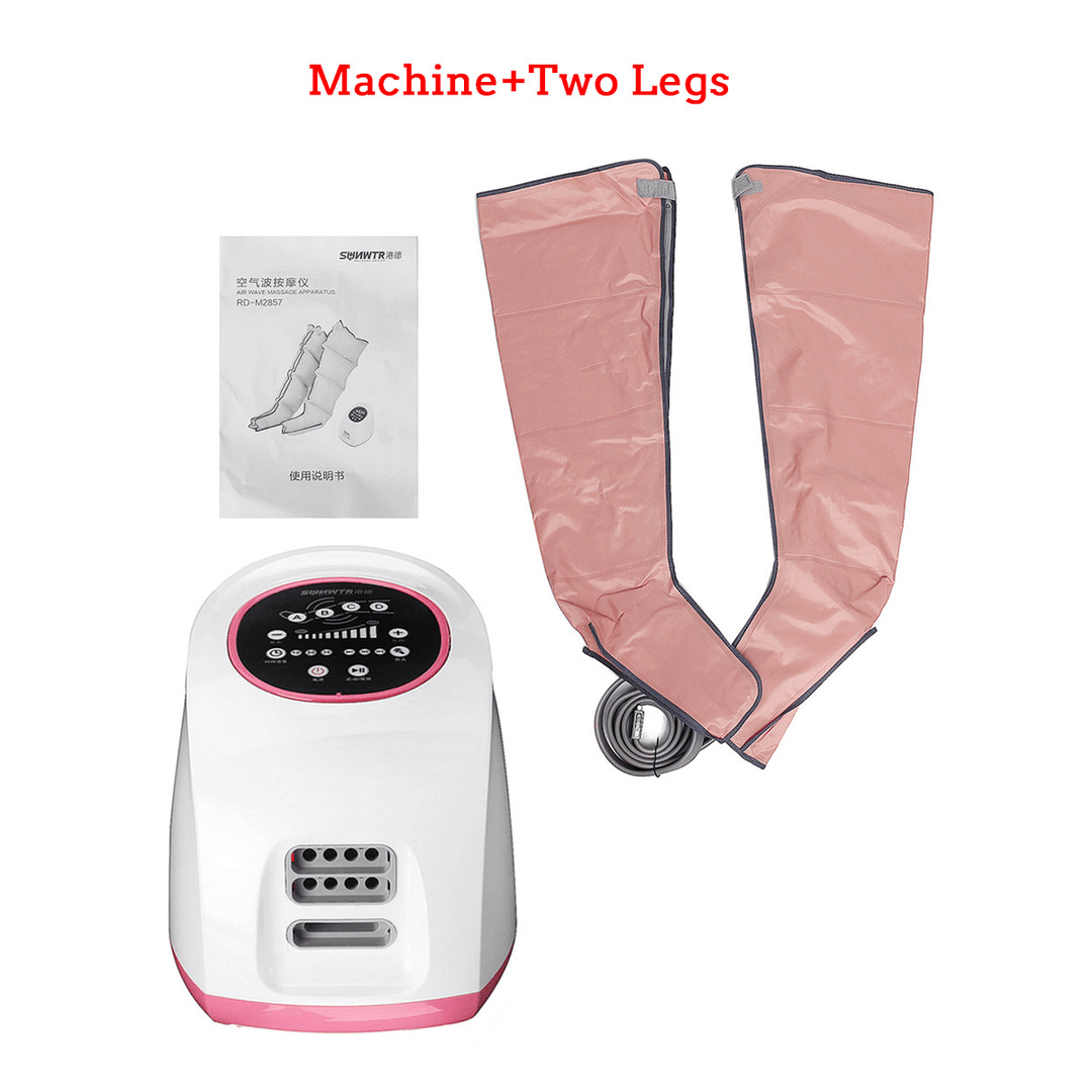 Electric Air Pressure Leg Waist Arm Massager Kneading Extrusion Therapy Massager 3 Modes Time Setting - Trendha