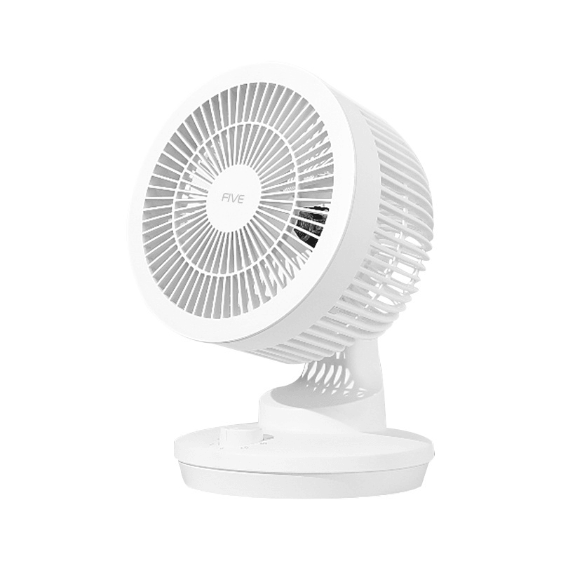 FIVE YSDFS001XD Air Circulation Fan 3D Circulation Desktop Fan 120°Large Wide Angle Shaking 3 Gear Natural Wind Low Noise for Bedroom Office Home - Trendha