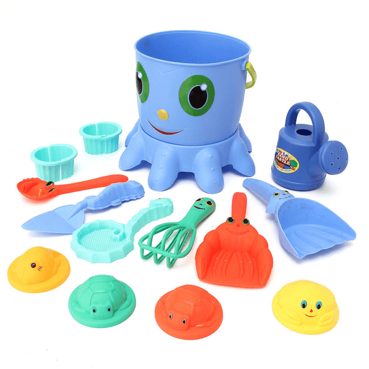 14PCS Fun Cute Playing Game Toy Sea Creature Shape Tools Sand Water Beach Indoor Outdoor Toy - Trendha