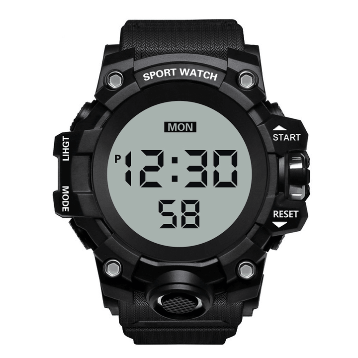 HONHX 55F-783 Men Luminous Display Stopwatch Alarm Clock Fashion Digital Watch - Trendha