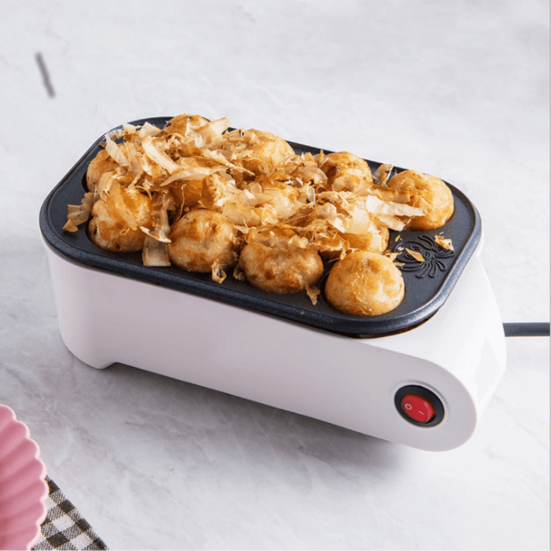 Electric Takoyaki Grill Pan 12 Hole Home Octopus Meat Ball Maker Plate 220V 500W - Trendha
