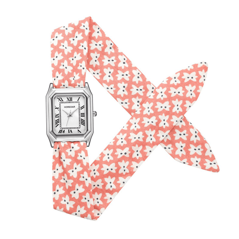 Retro Floral Strap Ladies Wrist Watch Gift Quartz Movement Watches - Trendha