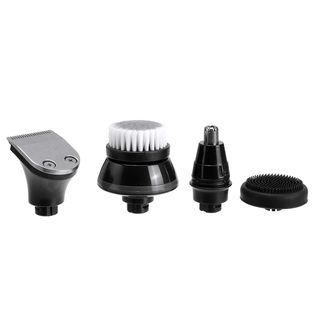 5 in 1 7D Cordless Electric Shaver IPX7 Waterproof Beard Razor Bald Head Shaver Nose Hair Trimmer - Trendha