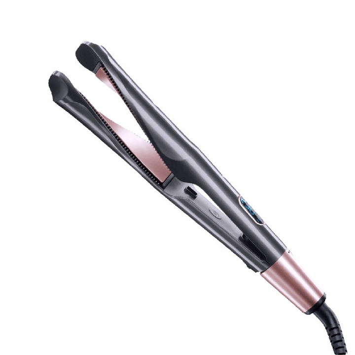 2 in 1 Hair Straightener Curler Styler Negative Ions Curling Iron Hair Curlers - Trendha