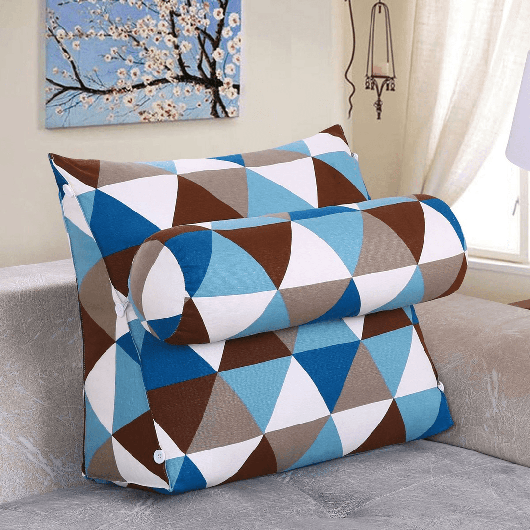 45*45*22Cm Multifunctional Three-Dimensional Triangle Cushion Bedside Lumbar Pad for Bedding Sets - Trendha
