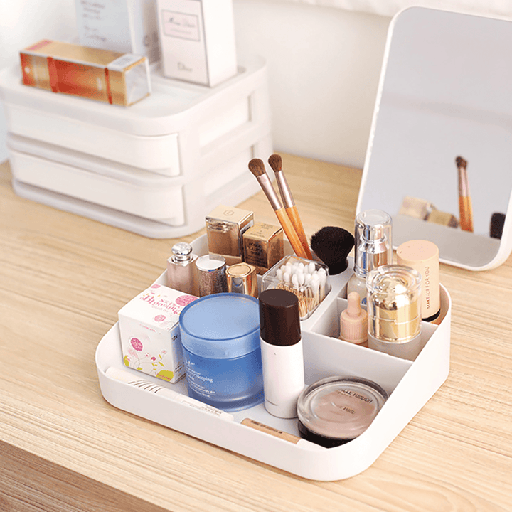 1/2/3 /4/5 Layer Cosmetic Makeup Organiser Holder Tidy Storage Jewelry Card Box Shelf Cabinet Drawer - Trendha