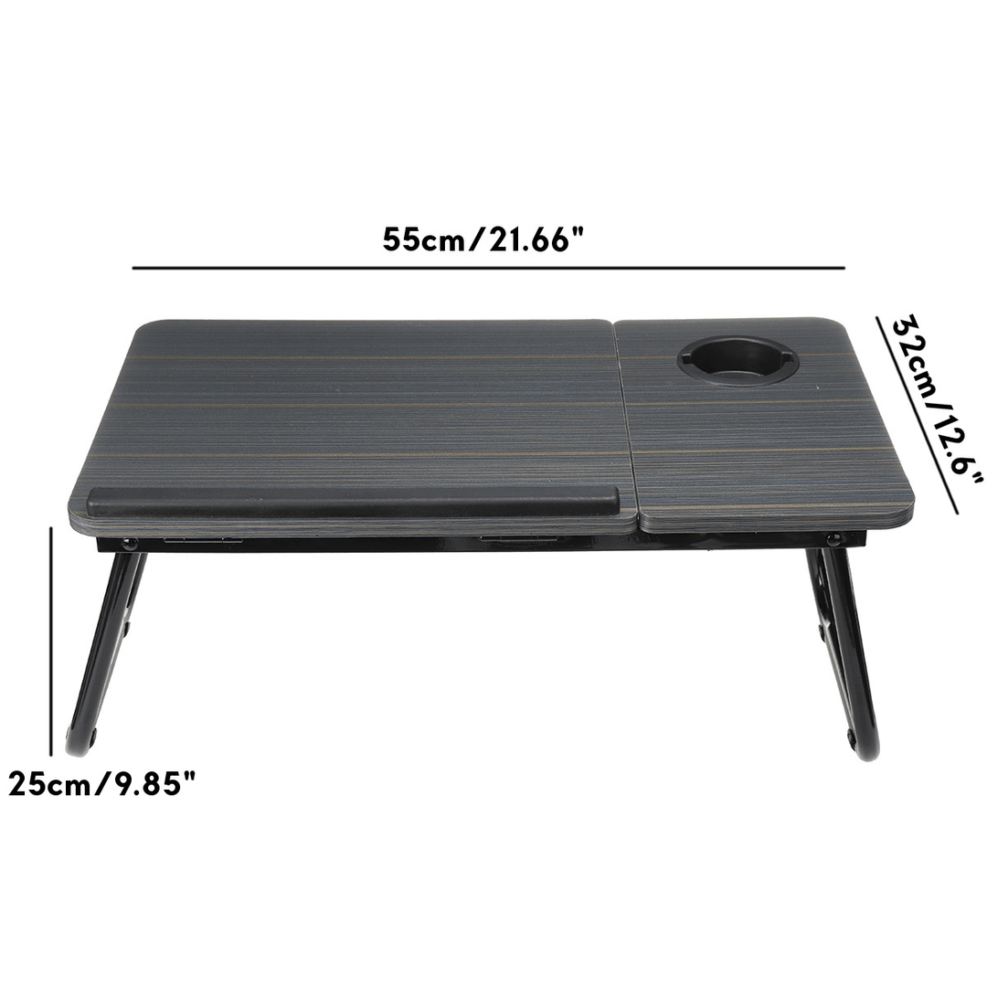 Adjustable Folding Portable Laptop Table Lap Desk Bed Computer Tray Stand - Trendha