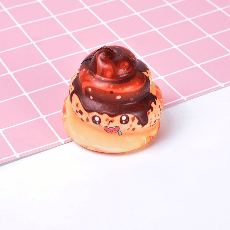 Chocolate Poo Squishy 8CM Yummy Expression Kawaii Jumbo Gift Collection with Packaging - Trendha