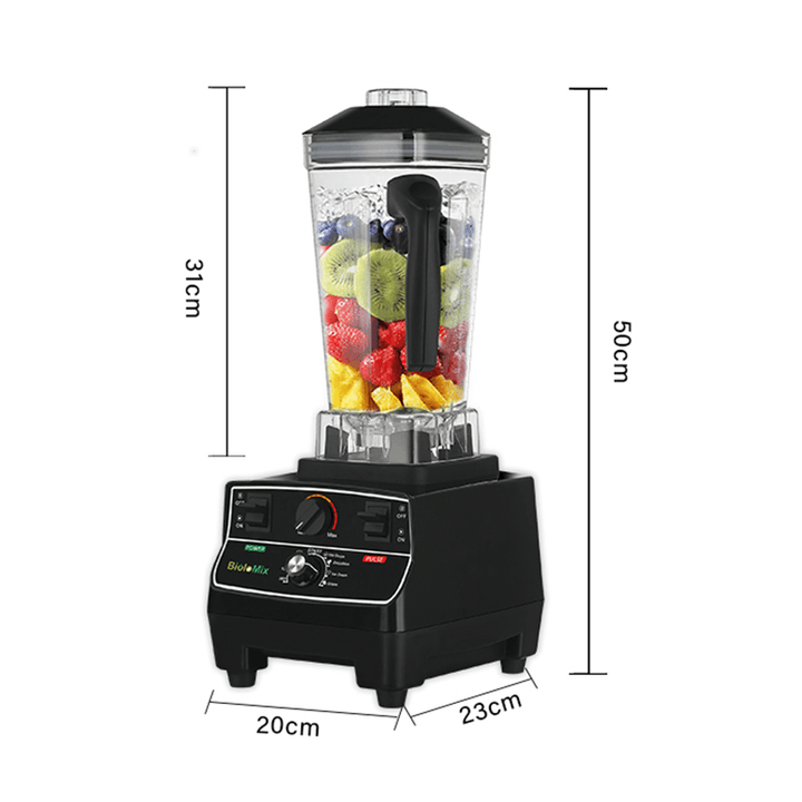 Biolomix T5300 Blender 2200W 2L Electric Countertop Blender for Smoothies Ice and Frozen Fruit - Trendha