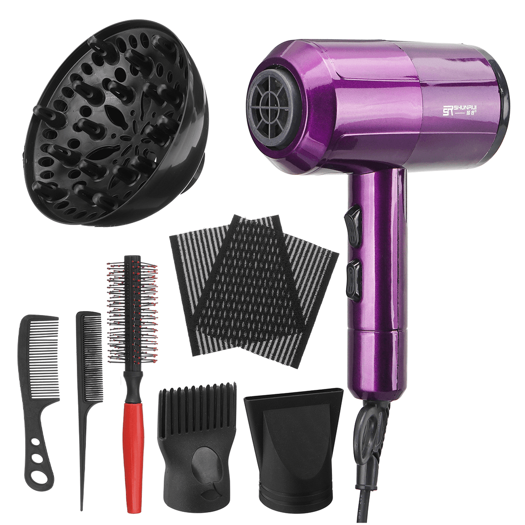 2200W Hair Blow Dryer Heat Tool Dryer Diffuser Comb Salon Tools - Trendha