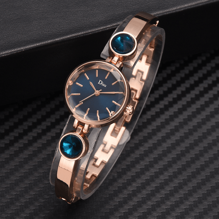 Deffrun DS159 Elegant Women Bracelet Watch Diamond Shining Quartz Watches - Trendha