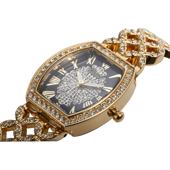 Cacaxi A131 Fashion Light Luxury Hollow Diamond Women Quartz Watch - Trendha