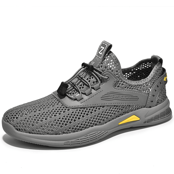Men Mesh Breathable Non Slip Soft Elastic Band Casual Outdoor Shoes - Trendha