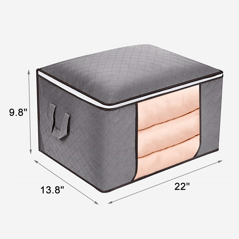 Woven Bamboo Charcoal Moisture-Proof Quilt Bag Creative Homeware Toys Clothing Storage Bag Storage Bag Moving Bag - Trendha