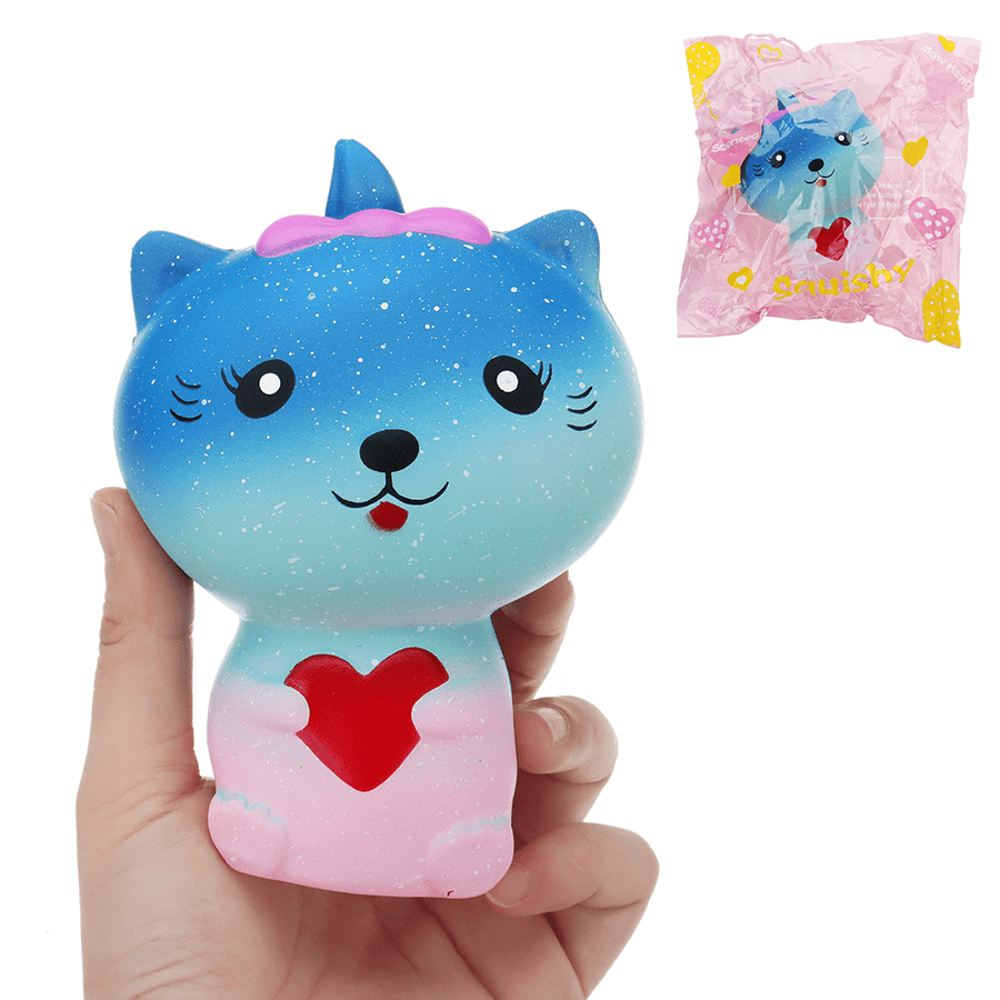Galaxy Cat Squishy 13*9*7CM Slow Rising with Packaging Collection Gift Soft Toy - Trendha
