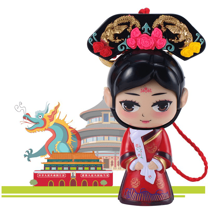 Chinese Forbidden City Queen Face Changing Doll Toys Gifts Car Decoration - Trendha