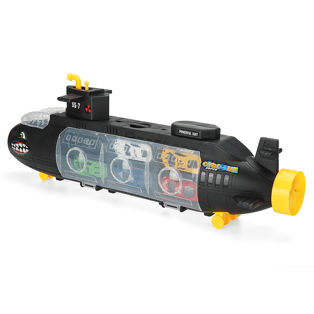 Alloy Inertia Shark Artillery Submarine Vehicle Set Diecast Car Model Toys for Kids Gift - Trendha