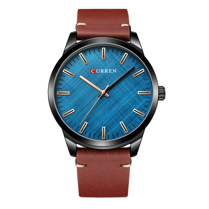CURREN 8386 Casual Style Ultra Thin Men Wrist Watch Classic Leather Band Quartz Watches - Trendha