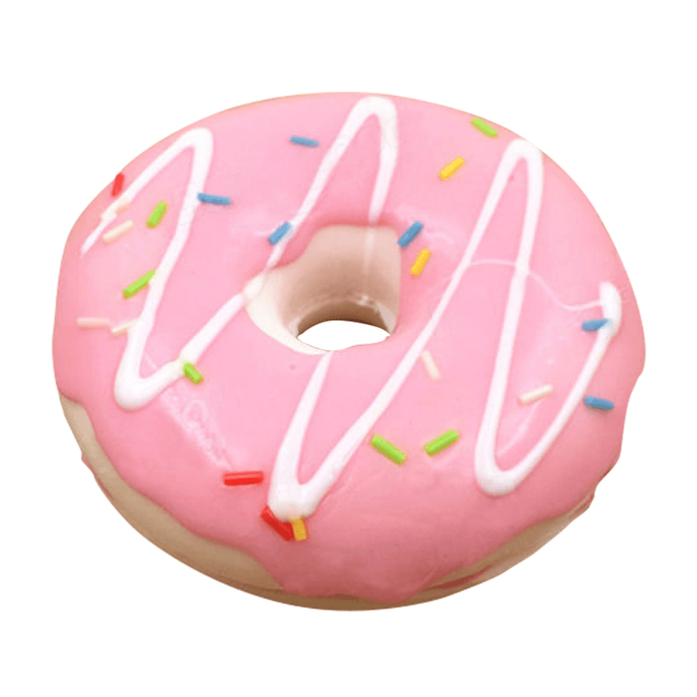 10Cm Cute Donuts Big Bread Charms Kawaii Squishy Soft Bag Keychain Straps Decor - Trendha