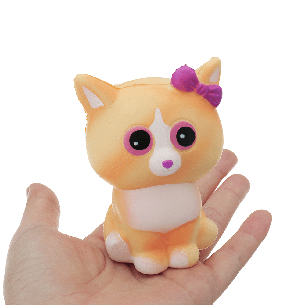 Yellow Cat Squishy 10*6CM Slow Rising with Packaging Collection Gift Soft Toy - Trendha