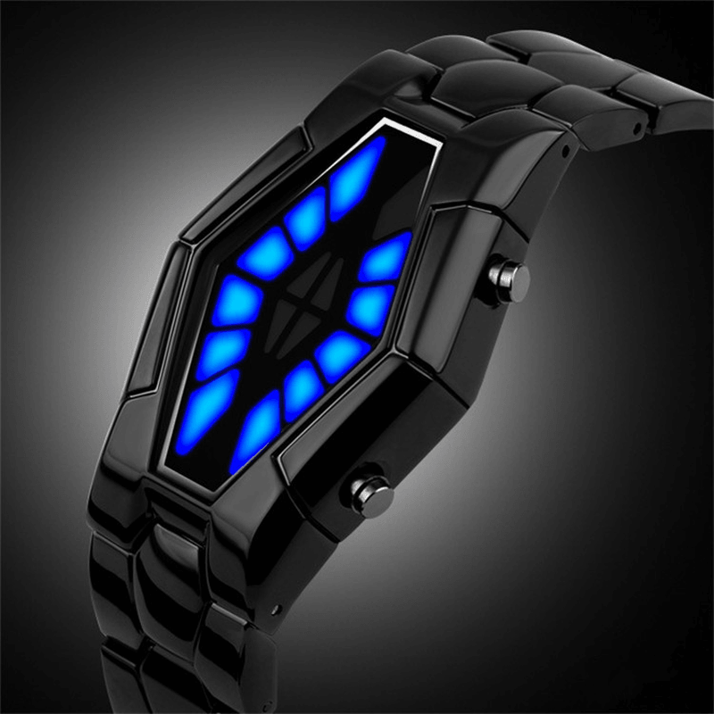 Deffrun Cobra LED Display Watch Full Steel Luminous Men Digital Watch - Trendha