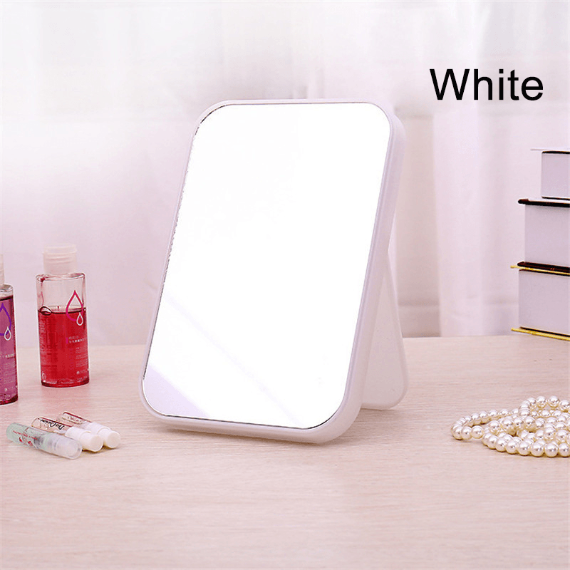 Folding Makeup Mirrors Desktop Cosmetic Tools Dressing Mirror Home Beauty Folded Square - Trendha