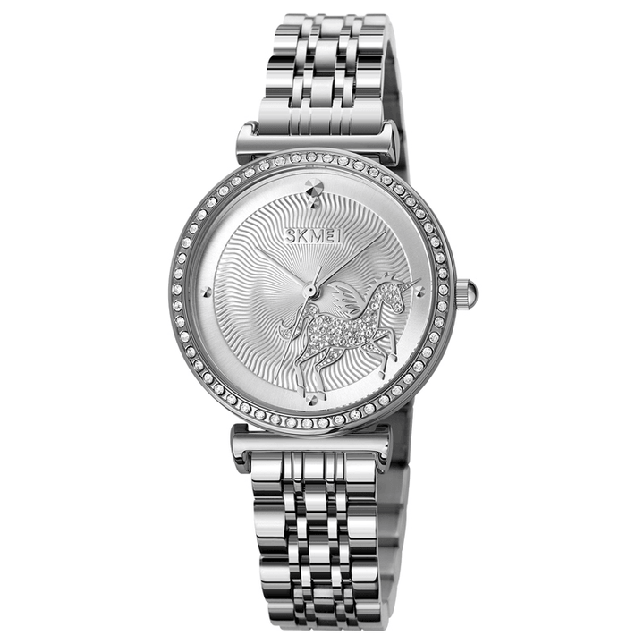 SKMEI 1686 Elegant Women Watch Fashion Casual Steel Strap Waterproof Female Quartz Watch - Trendha