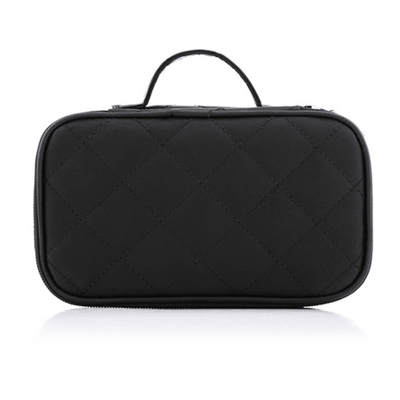 4 Colors Double Layers Cosmetic Bag Women Makeup Case Organizer Toiletry Storage - Trendha