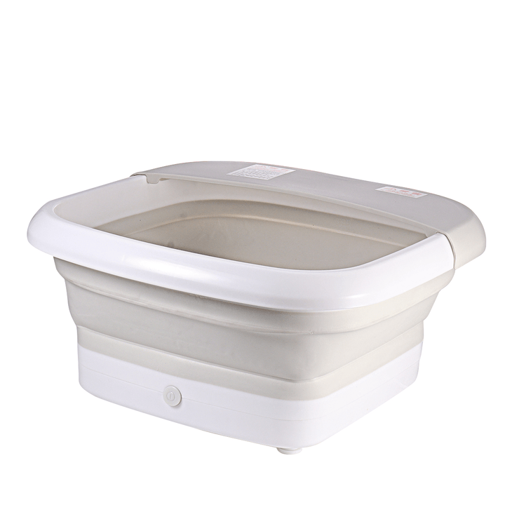 220V Portable Foldable Electric Bathtubs Foot Soaking Bucket Foaming Bump Massage Heat - Trendha