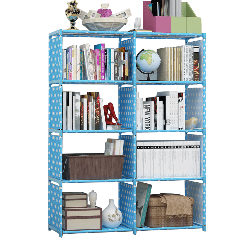 Double Row Bookshelf Simple Floor Shelf Children'S Bookcase Student Bookcase Multi-Layer Reinforced Storage Cabinet for Home Office - Trendha