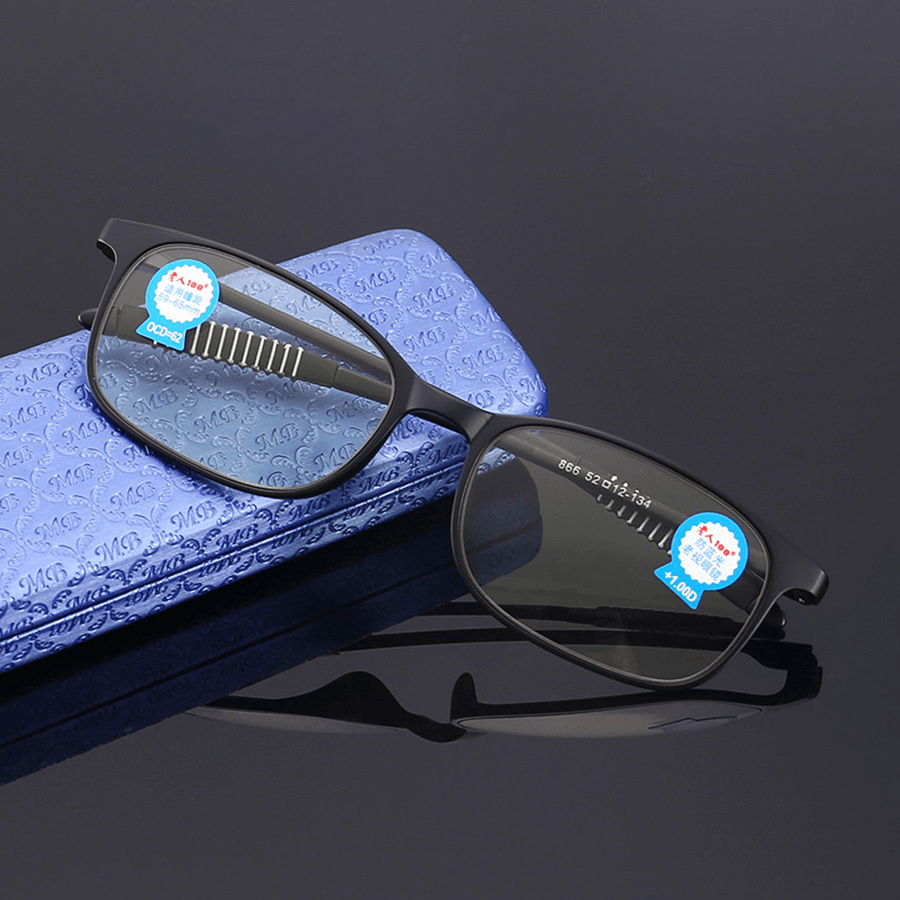 TR90 anti Blue Ray Presbyopic Resin Lens Computer Reading Glasses Anti-Radiation - Trendha