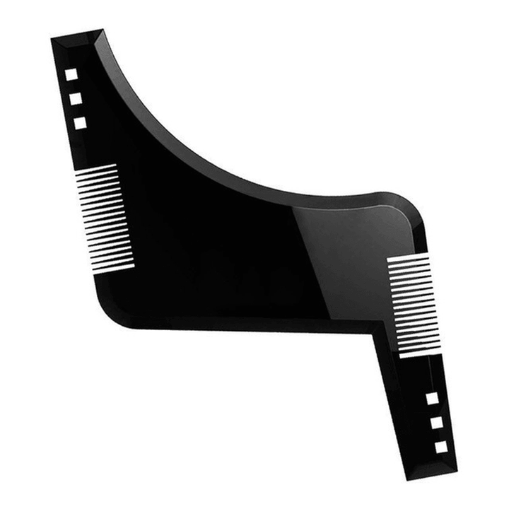 Men Beard Style Comb Appearance Moustache Moulding Hairdressing Plastic Hair Shaping Styling Template Ruler Combs - Trendha