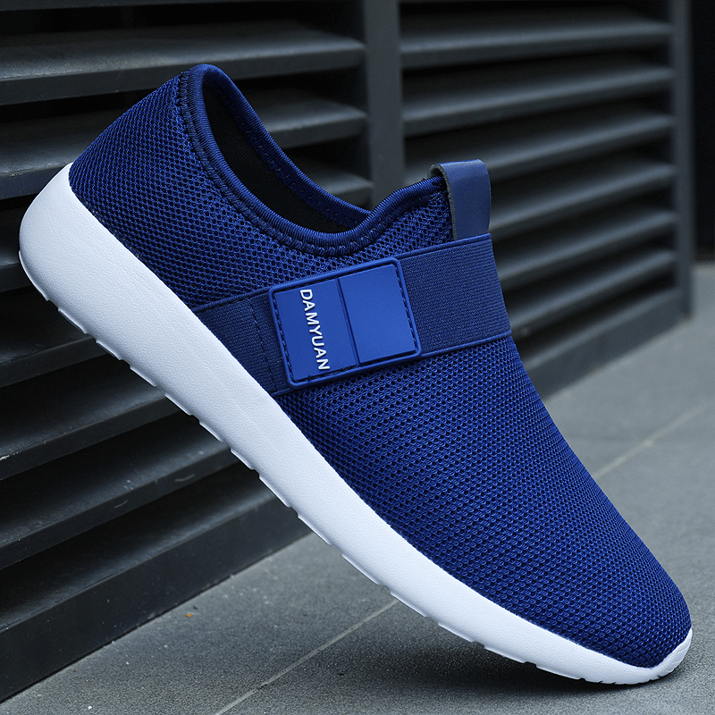 Men Casual Mesh Sneakers Breathable Light Weight Sneakers - Trendha