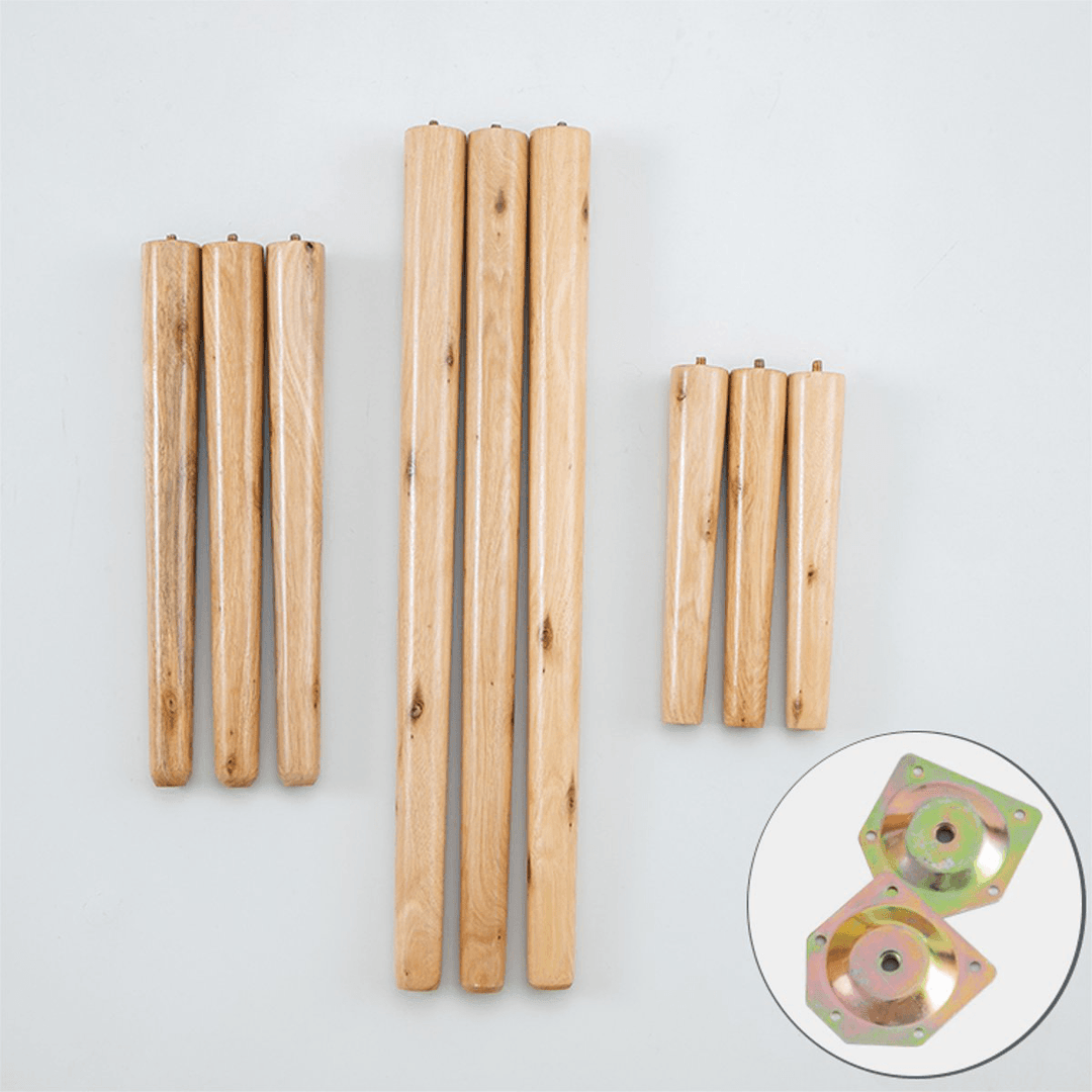 4 X Wooden Table Legs Easy Assemble for End Table TV Cabinet Furniture - Trendha