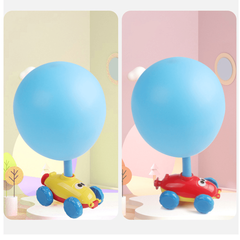 Children Air Powered Balloon Car Baby Blowing Balloon Car Educational Indoor Toys - Trendha