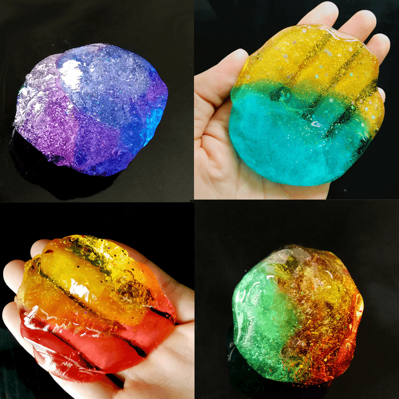 120ML Crystal Slime Colourful Mud Modeling DIY Clay Draw Slime Kids Funny Toy - Trendha