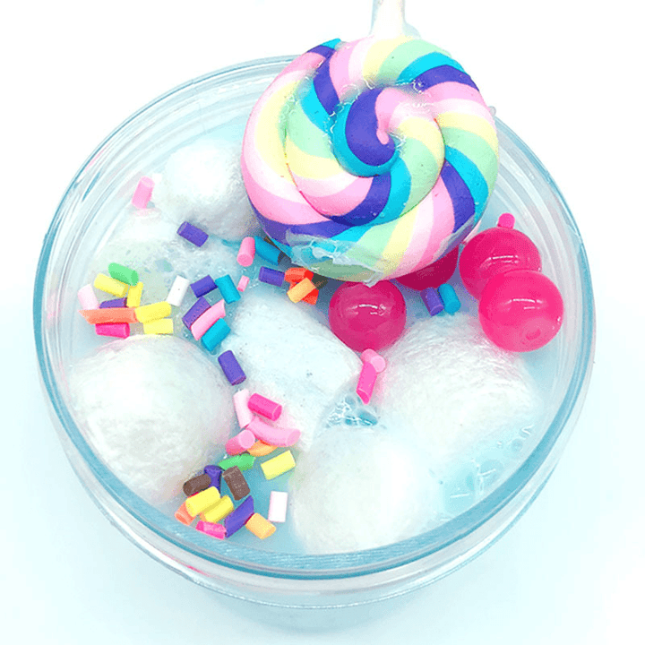 Lollipop Crystal Mud Cotton Slime 120Ml Candy Marshmallow Clay Plasticine - Trendha