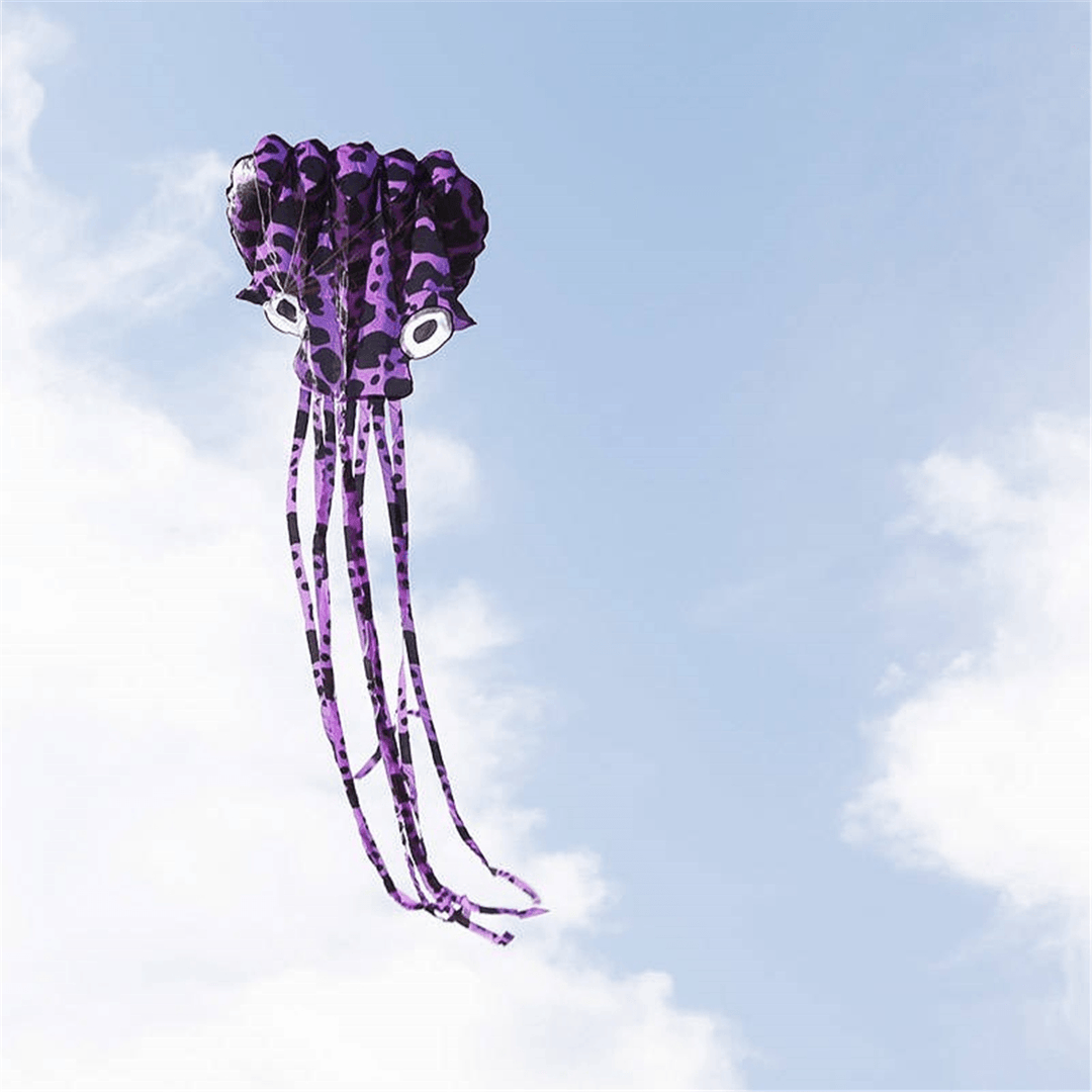 4M Large Animal Kite Octopus Frameless Soft Parafoil Kites for Kids - Trendha