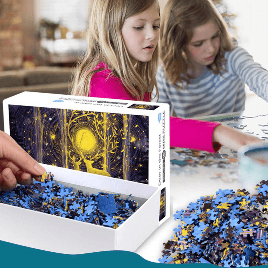 1000 Pieces Nuit Etoilee DIY Assembly Jigsaw Puzzles Landscape Picture Educational Games Toy for Adults Children Pretty Gift - Trendha