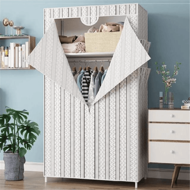 70X45X160Cm Foldable Non-Woven Fabric Wardrobe Home Clothes Closet Storage Organizer - Trendha