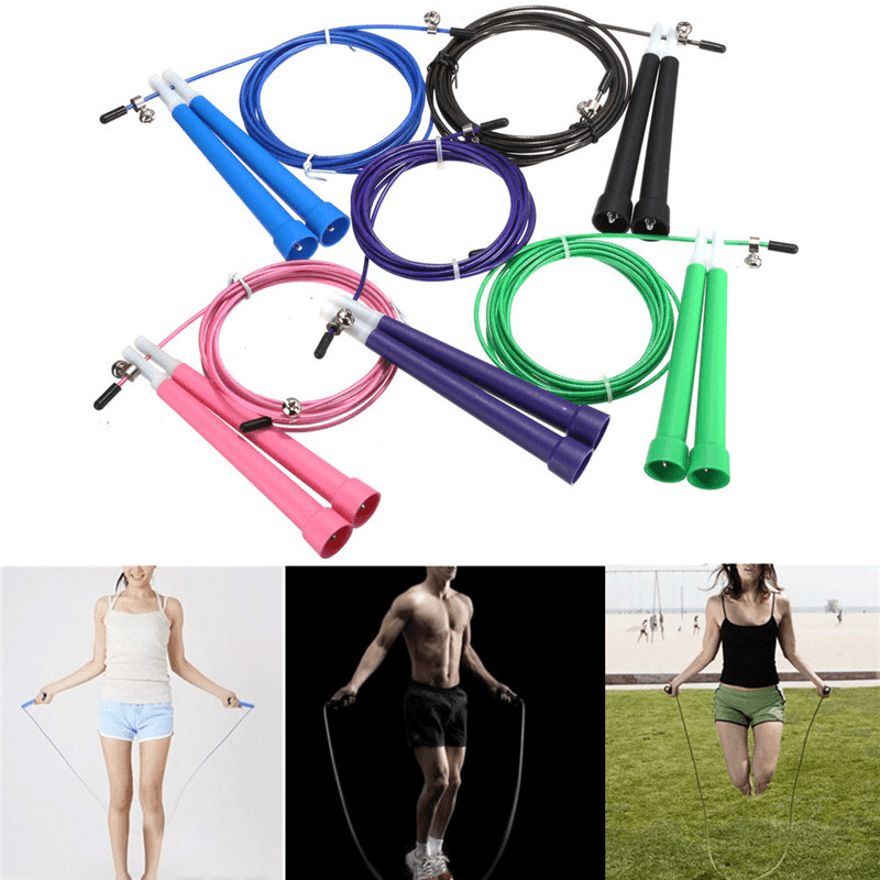 Upscale Speed Wire Skipping Adjustable Jump Rope Exercise Cardio Sport Rope Jumping - Trendha