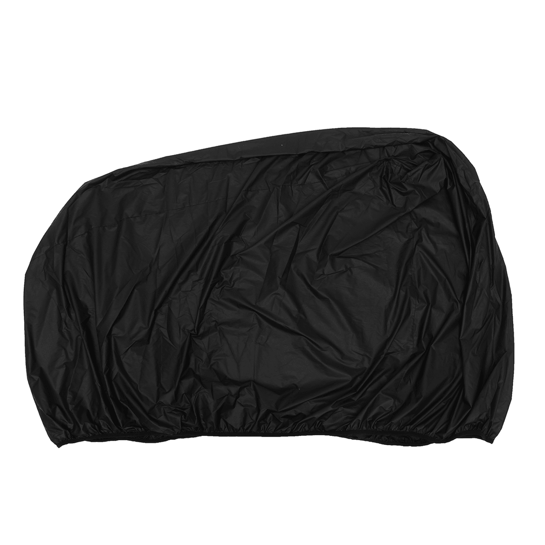 Black Polyester All Weather Protective Snow Thrower Cover 158X77X110Cm - Trendha