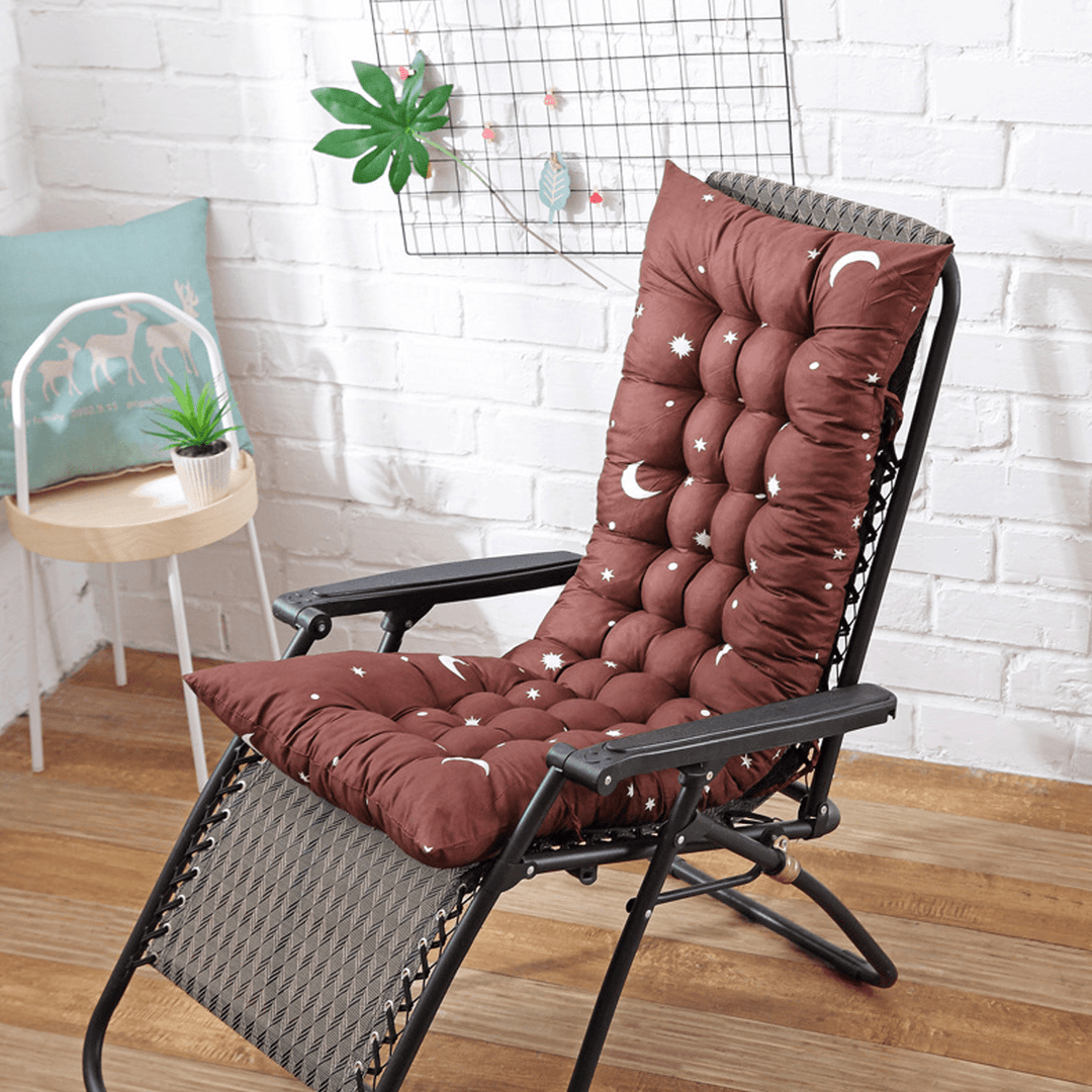 8 Colors 40*110*8Cm Chair Cushion Cotton Soft Sun Lounger Deck Topper Thick Pad - Trendha