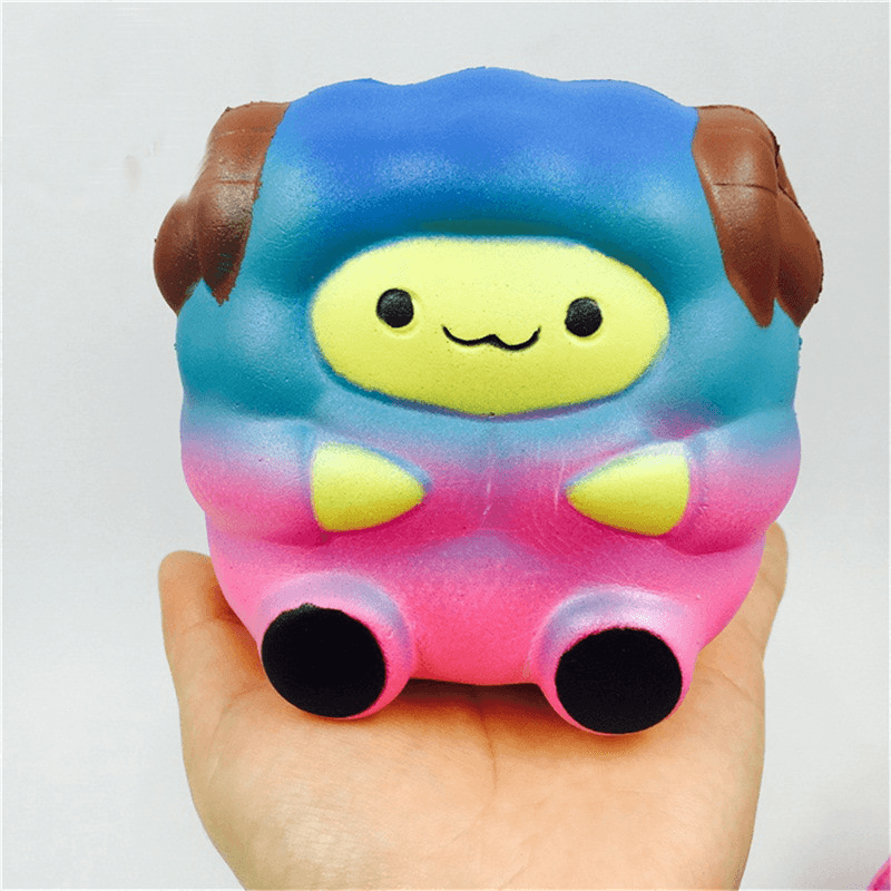 Jumbo Sheep Squishy Cute Galaxy Rainbow Soft Alpaca Slow Rising Scented Toy Gift - Trendha