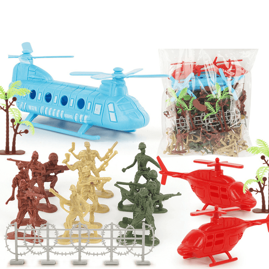 86Pcs PVC Military Soldier Static Diecast Model Decoration Toy Set for Kids Gift - Trendha