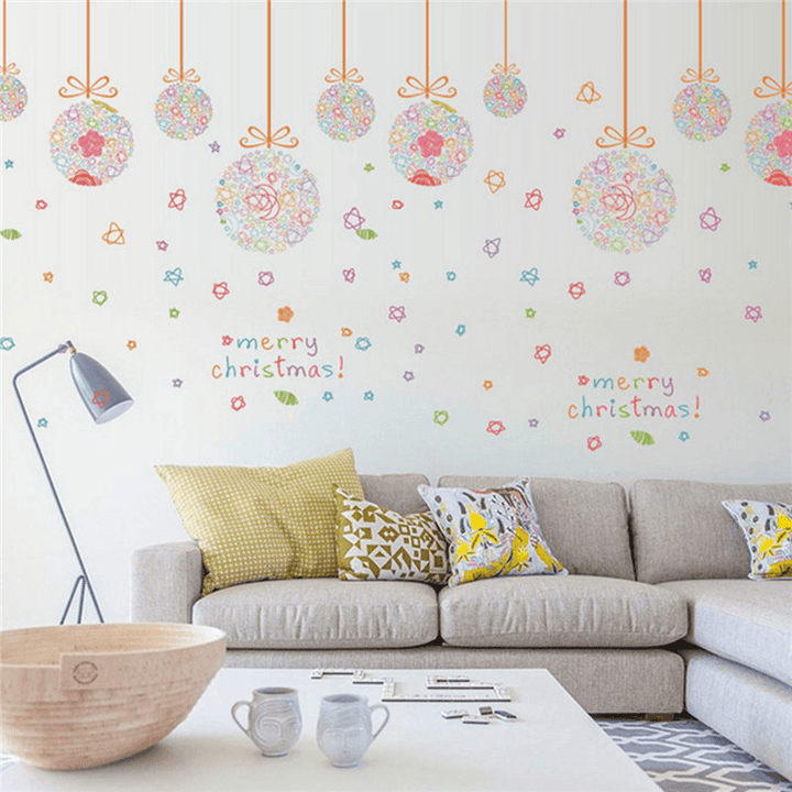 Christmas Party Home Decoration Removeable Wall Stickers Toys Oranment for Kids Children Props - Trendha