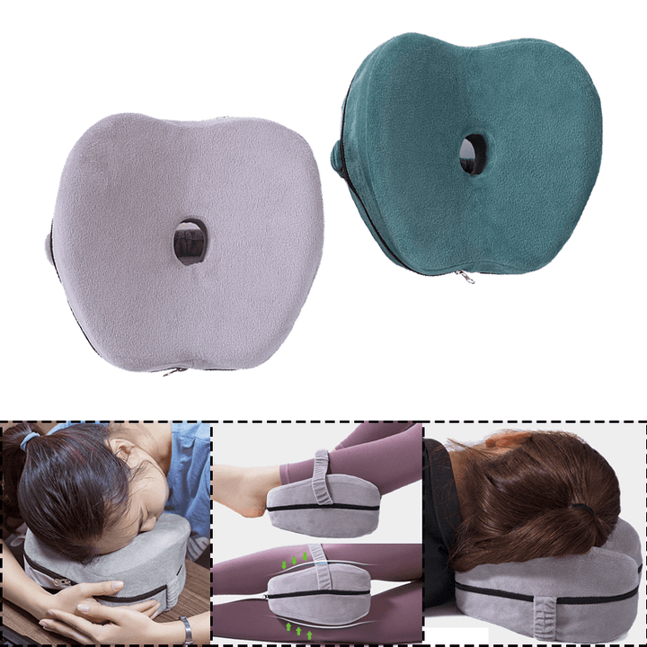 Memory Foam Pillow Head Neck Back Cushion Pad Relax Washable Relieve Knees Pain - Trendha