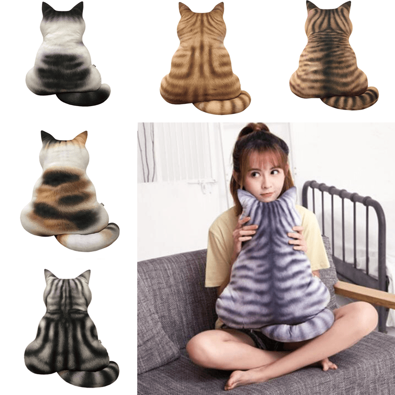 43Cm Cute Cat Soft Plush Back Shadow Toy Sofa Pillow Seat Cushion Stuffed Plush Toy Birthday Gift for Boys or Girls Room - Trendha